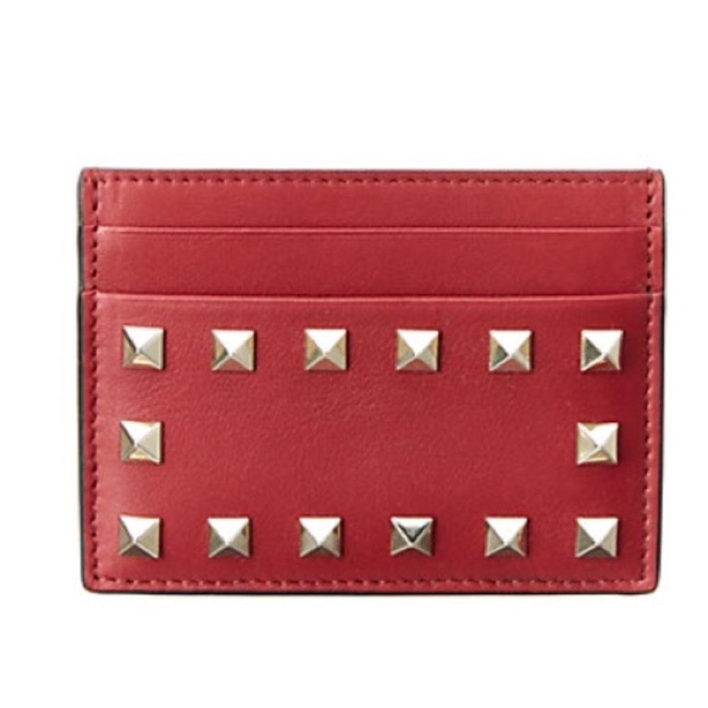 Valentino rock stud card holder